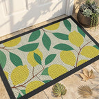 Front Door Mat, Heavy Duty Non-Slip Rubber Dirt Trapper, Quick-Dry Low-Profile by WELDUN