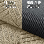 OLANLY Front Door Mat Outside Entrance 59x23, Heavy Duty Sturdy Natural Rubber - Image 3