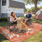 GENIMO Outdoor Rug Waterproof for Patio Decor, Large Area Rugs Mats for RV - Image 2