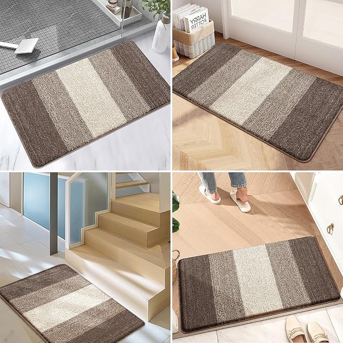 Kitinjoy Indoor Outdoor Door Mat, 70x35 Non-Slip Absorbent Dirt Trapper - Image 6
