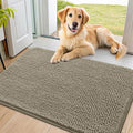 Smiry Dog Door Mat for Muddy Paws 36x24, Absorbent Dirt Trapper, Non-Slip by Smiry