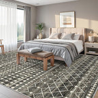 Miukiki 10x14 Area Rugs for Living Room Moroccan Washable Rugs Non Slip Indoor - Image 9