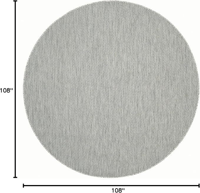 SAFAVIEH Outdoor Round Rug 9' - Image 2