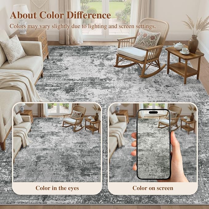 UERMEI 10x14 Area Rug for Living Room - Image 9