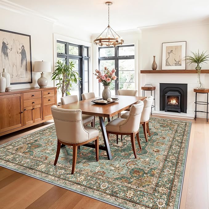 TOPRUUG Green Living Room Rug - Image 3