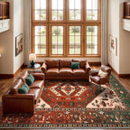 SERISSA 9x12 Area Rugs for Living Room, Large Washable Non-Slip Boho Rug - Image 3