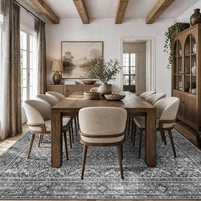 Latte&Fog Area Rug for Living Room and Bedroom - Image 4