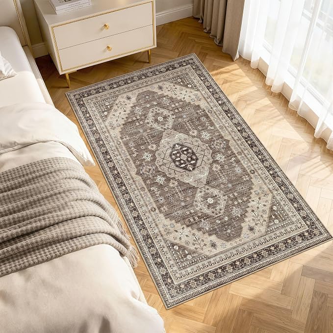 3x5 Washable Area Rug, Large Rugs by JessibouAreaRug