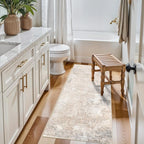 2x5 Washable Kitchen Rug Runner – Non-Slip Abstract Modern Neutral Small Rug - Image 5