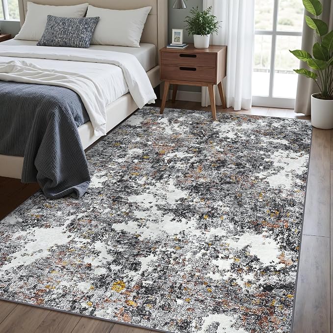 Washable Rug 6x9 Area Rugs: Soft Large Living Room Rug - Image 3