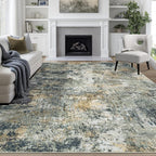 9x12 Area Rugs for Living Room Rug Washable: Abstract Large Rug for Dining Room by Aelenmu