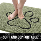 Smiry Dog Door Mat for Muddy Paws, Absorbent Dirt Trapper Non Slip Quick Dry - Image 3