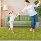 Soft Grass Green Fluffy Rug for Bedroom Living Room, 3x10 ft Fuzzy Green Shag - Image 8