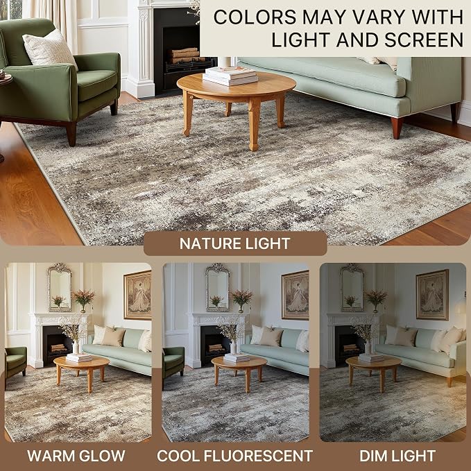 BEIMO Area Rugs 8x10 for Living Room Bedroom, Modern Abstract Machine Washable - Image 6