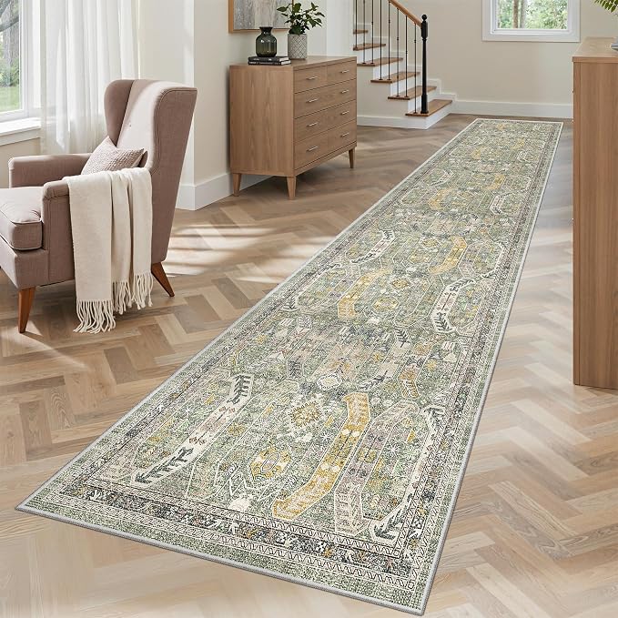 Madane Runner Rugs for Hallway 2x10 Long Washable Non-Slip Hallway Runner Rug - Image 4