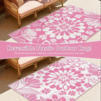 Ileading Outdoor Patio Rug, Waterproof Plastic Straw Mat, Portable Outside Deck - Image 4