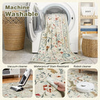 6x9 Area Rugs Washable Rug: Large Boho Living Room Rug Soft Non-Slip Low Pile - Image 4