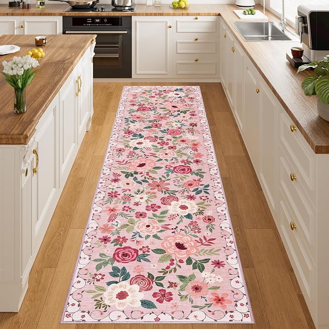 DUKINO 2x8 Runner Rug for Hallway, Washable Kitchen Runner Rug - Image 3