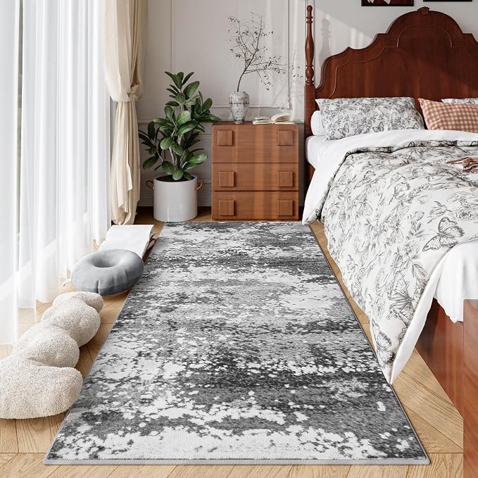 2x6 Rug Runners for Hallways Kitchen Non Slip Washable Grey Entryway Runner Rugs - Image 6
