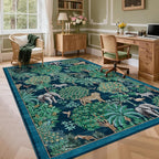GarveeHome Jungle Animal Print Rug 5x7 Washable Area Rugs - Image 8
