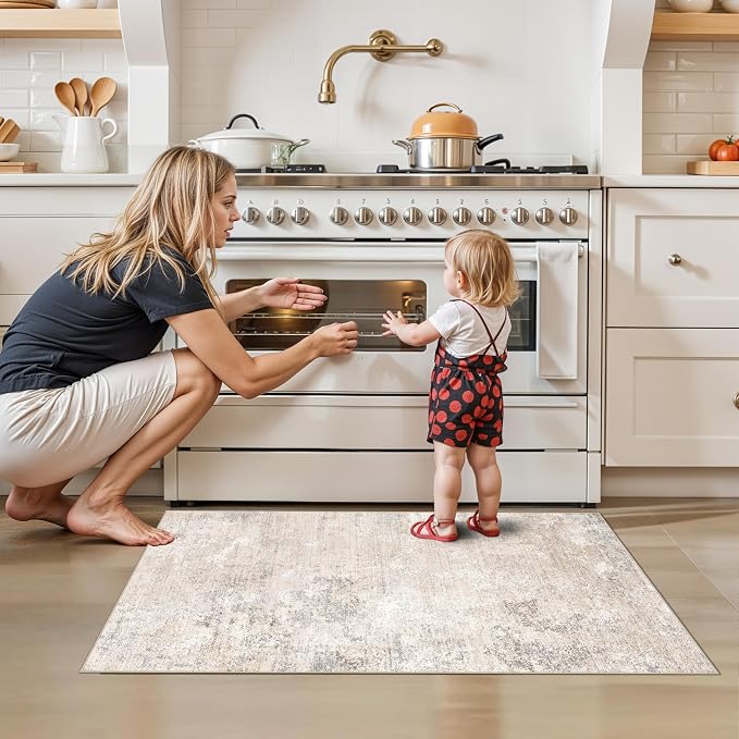 2x4 Washable Non-Slip Runner Rug – Small Throw Rug - Image 3
