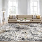 8x10 Area Rugs Living Room: Washable Large Abstract Soft Stain Resistant Indoor - Image 5