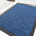 OLANLY Front Door Mat Outside Entrance 33x21, Heavy Duty Sturdy Natural Rubber by OLANLY
