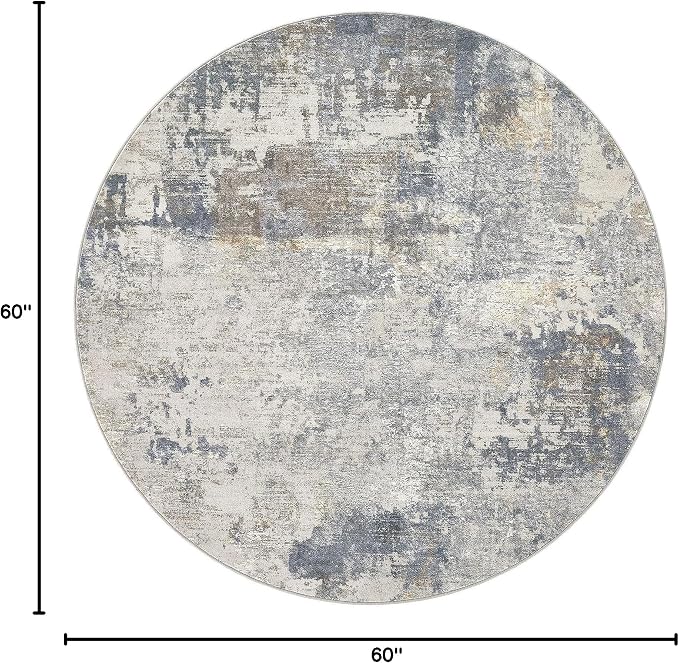 UERMEI 5ft Round Area Rug Living Room Rugs - Image 2
