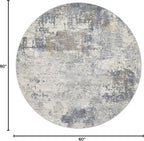UERMEI 5ft Round Area Rug Living Room Rugs - Image 2