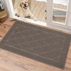 BEQHAUSE Dirt Trapper Door Mat 20" x 32", Doormat Non-Slip Entryway Rugs by BEQHAUSE