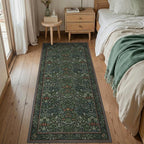 GENIMO Washable Floral Runner Rug 2x5, Non-Slip Long Hallway Carpet - Image 4