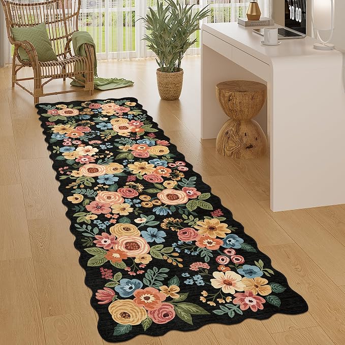 DUKINO 2.6x8 Runner Rug for Hallway, Washable Kitchen Rug - Image 3
