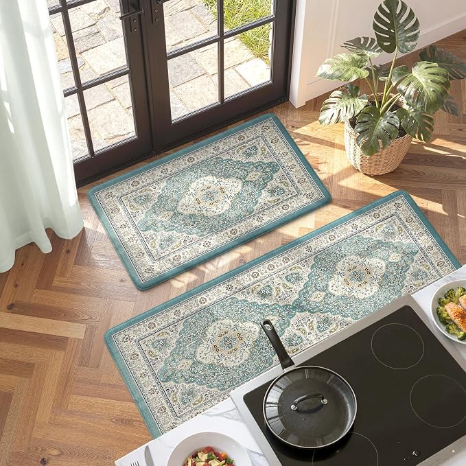 Collive Boho Anti Fatigue Kitchen Mats Sets 2 Piece Non Skid Kitchen Mats - Image 8