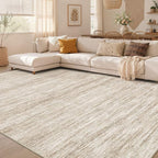 Nakagishi 7X9 Area Rugs Living Room: Washable Large Vintage Rug Neutral by NakagishiAreaRug