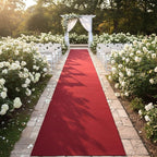 Ottomanson Hallway Runner Rug Non Slip Solid Area Rugs, Solid Red - Image 7