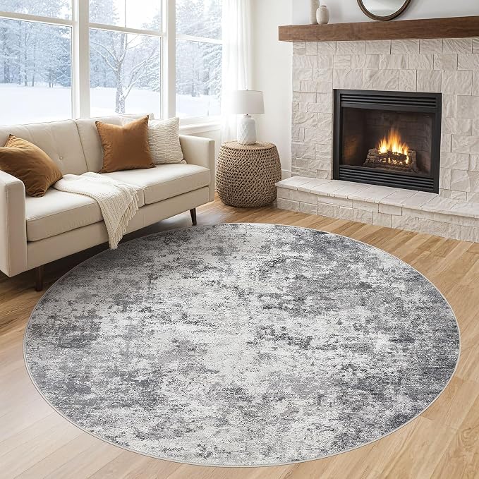 UERMEI 6ft Round Area Rug Living Room Rugs - Image 9