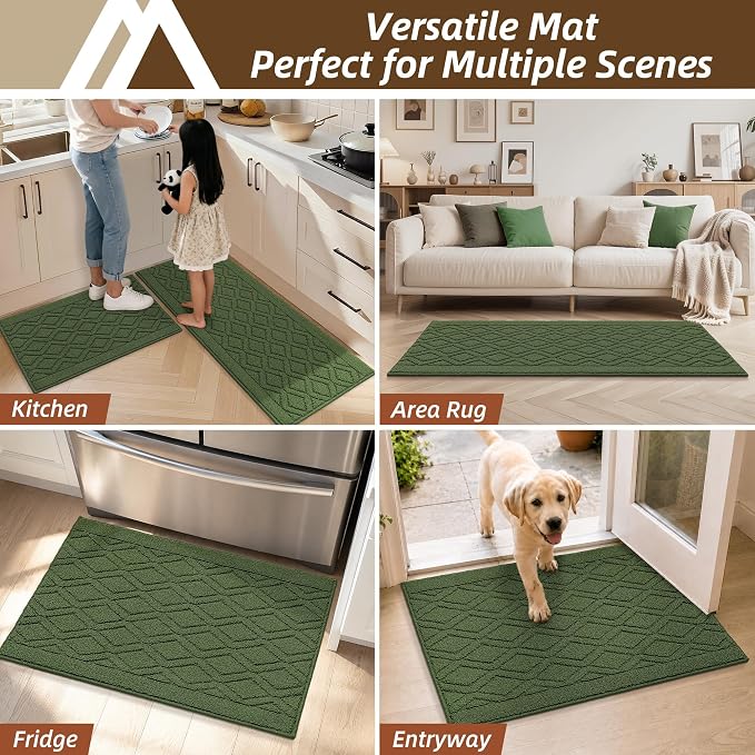 COSY HOMEER Kitchen Rugs 24"x35" Non-Slip Washable Kitchen Mats - Image 8