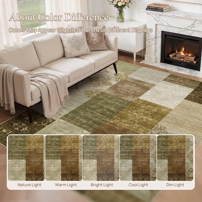 UERMEI 5x7 Area Rug for Living Room - Image 7