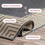 Nuloom Asha Dark Grey/Ivory, Striped Border, Soft and Cozy, High Traffic - Image 6