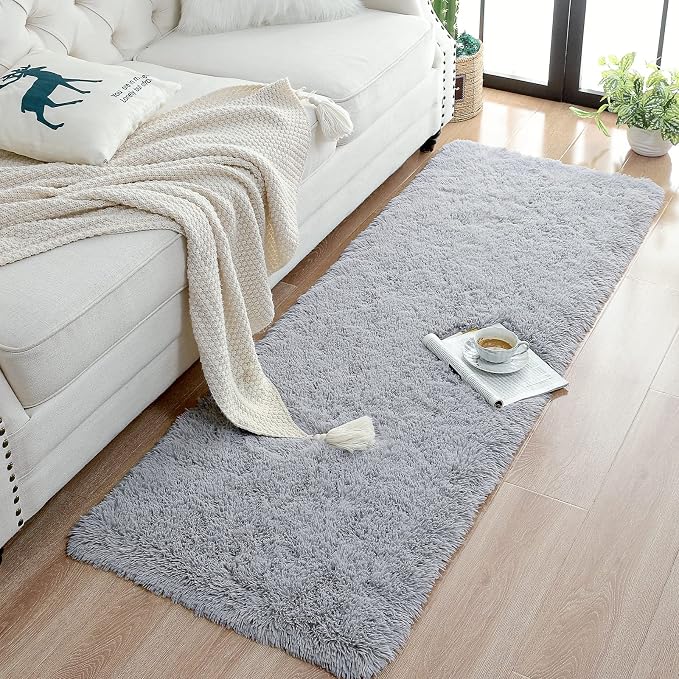 Chicrug Soft Area Rugs for Bedroom Living Room Plush Fluffy Rug 2x4 Feet - Image 7