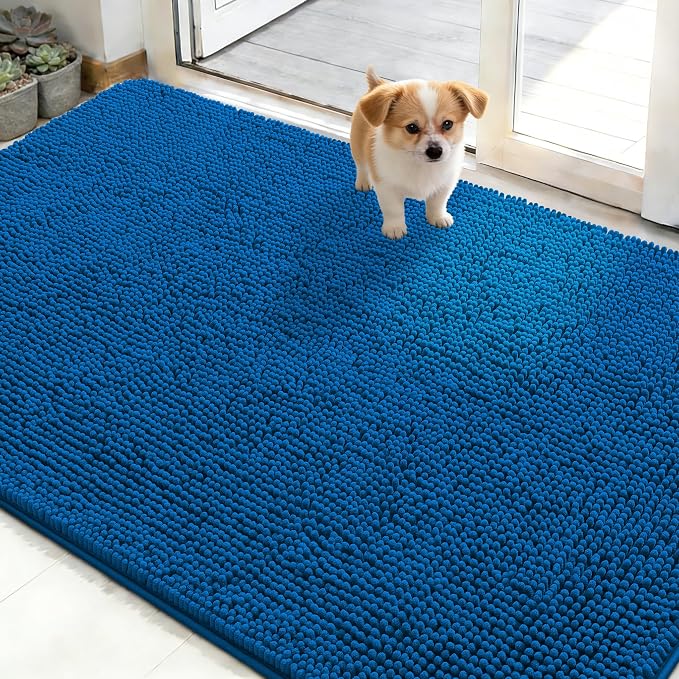 OLANLY Dog Door Mat for Muddy Paws 48x30, Absorbs Moisture and Dirt, Absorbent by OLANLY
