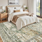 Soalmost 9x12 Area Rugs for Living Room, Non Slip Machine Washable Vintage Rugs - Image 8