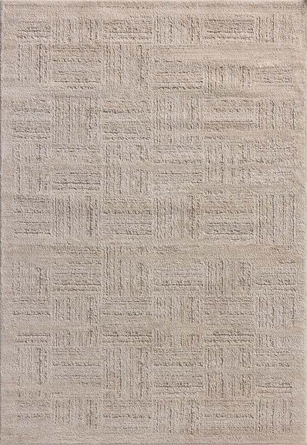 Loloi Amber Lewis Monty Collection MOT-01 Ivory/Taupe 2'-7" x 8'-0", .50" Pile - Image 2