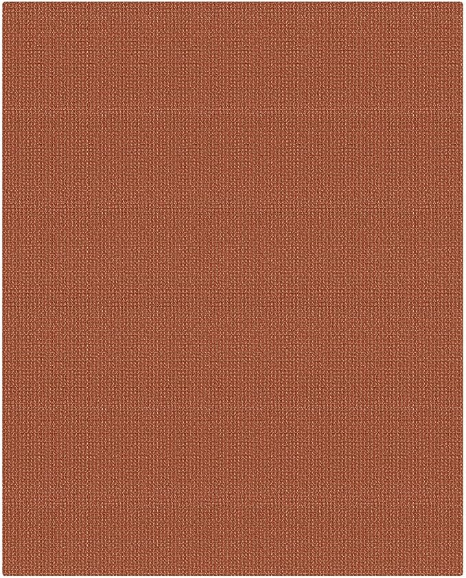KOZYFLY Orange Washable 4x5 Entry Woven Area Rug, Braided Throw Rugs - Image 9