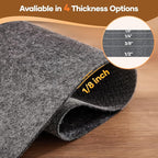 Veken Non Slip Cushioned Runner Rug Pad Gripper 2x7 Ft, Felt and Silicone - Image 4