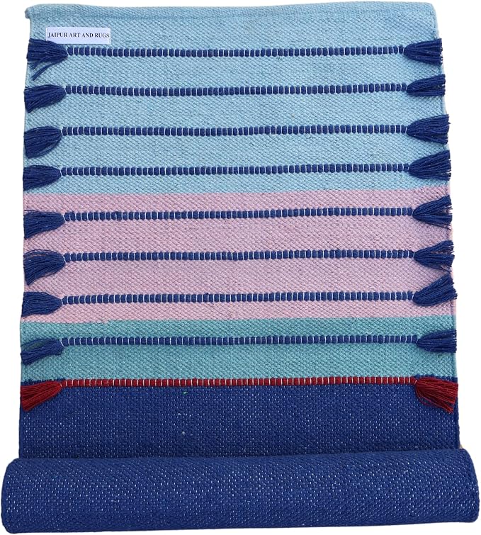 Jaipur art & Rugs Cotton Yoga Mat by JAIPURARTANDRUGS