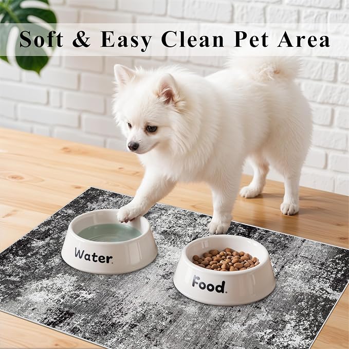2x3 Washable Entryway Rug – Non-Slip Modern Abstract Neutral Small Throw Area - Image 4