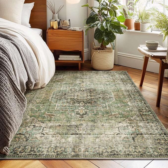 Machine Washable Throw Rugs for Entryway: Door Mat Indoor Entrance 3x5 Small - Image 5