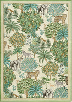 GarveeHome Jungle Animal Print Rug 6x9 Washable Area Rugs - Image 4
