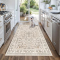 4x5 Washable Kitchen Entryway Rug – Non-Slip Soft Low Pile Indoor Carpet by BYYVOORugsforYourHome